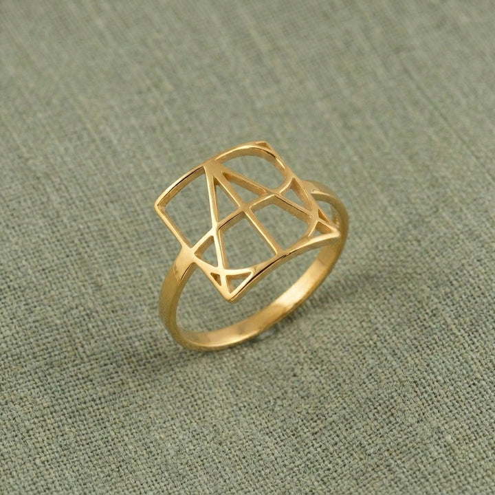 Kişiye Özel İsim Logo Yüzük LuvianaJewelry