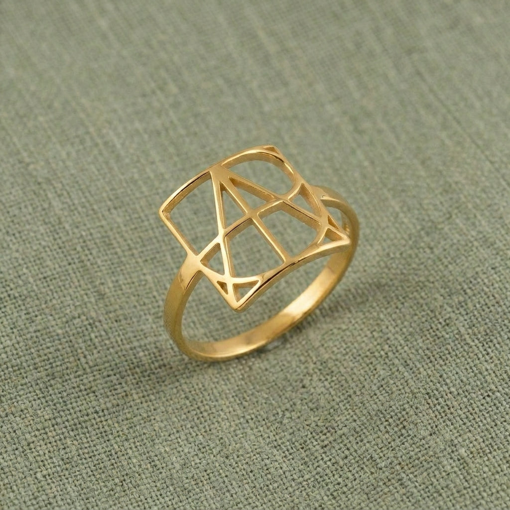 Kişiye Özel İsim Logo Yüzük LuvianaJewelry