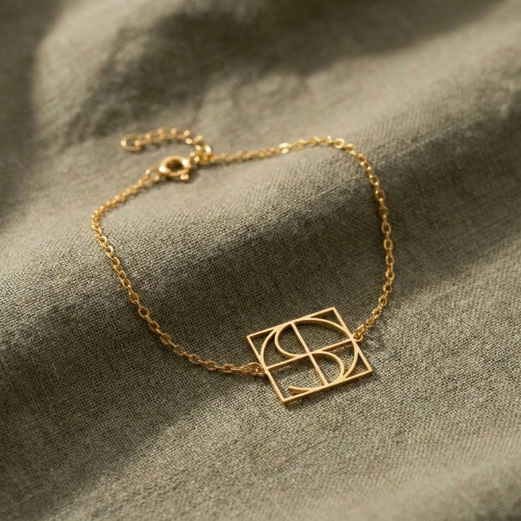 Kişiye Özel İsim Logo Bileklik LuvianaJewelry