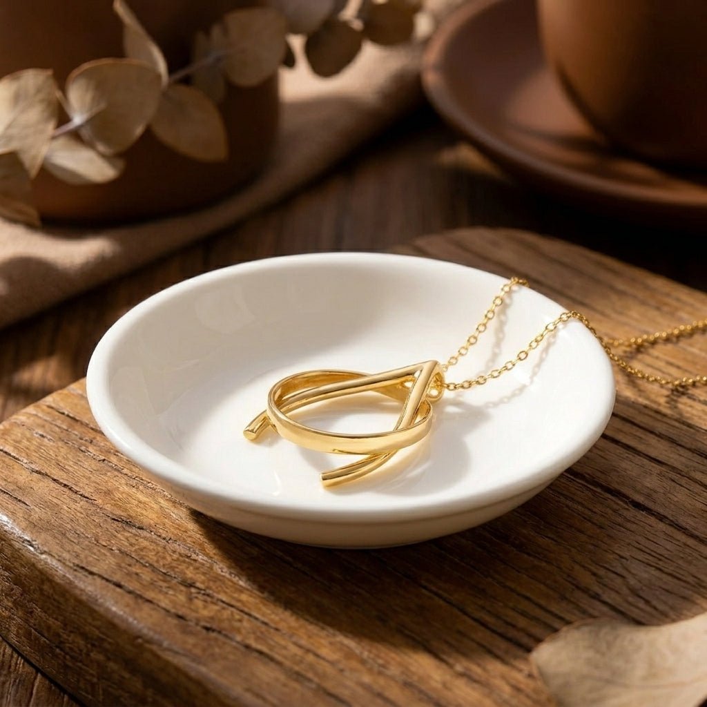 Yüzük Tutucu Kolye - 925 Ayar Gümüş LuvianaJewelry