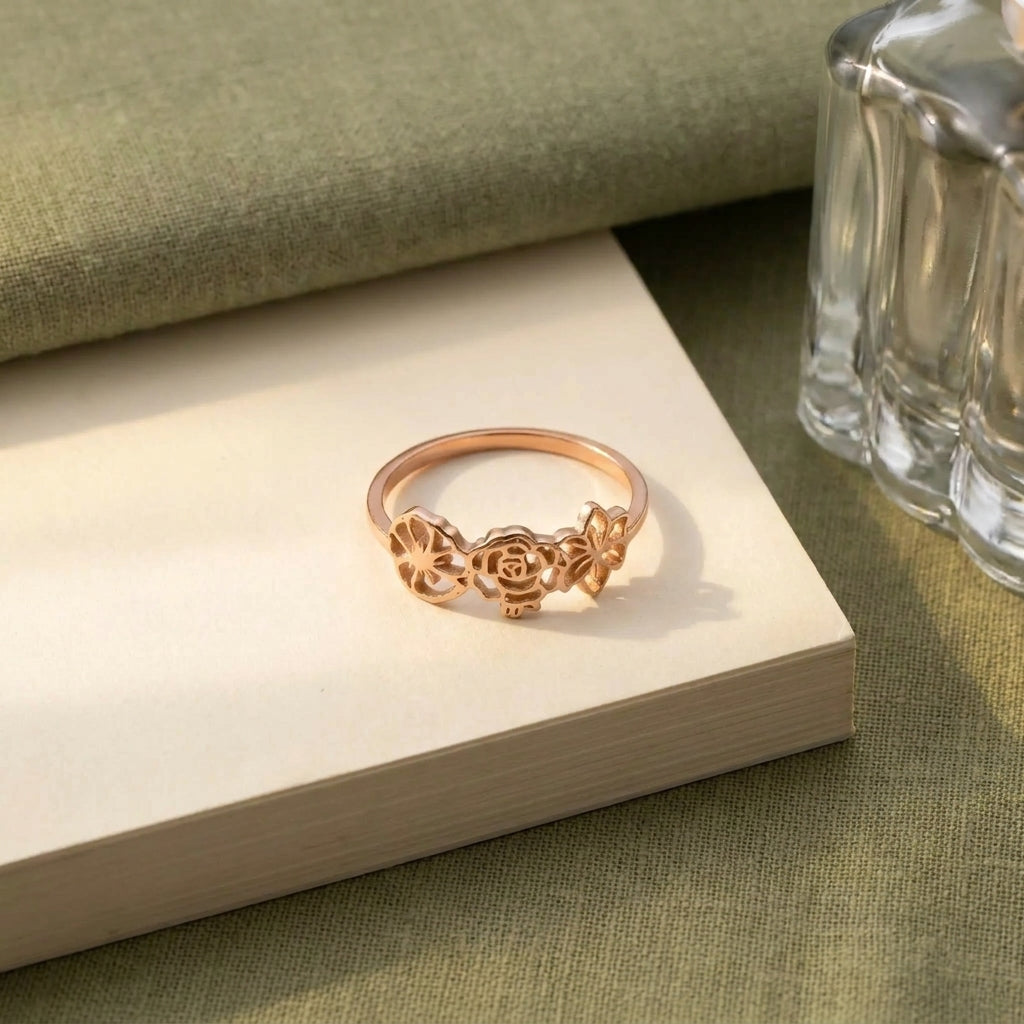 Kişiye Özel Doğum Çiçeği Yüzük LuvianaJewelry