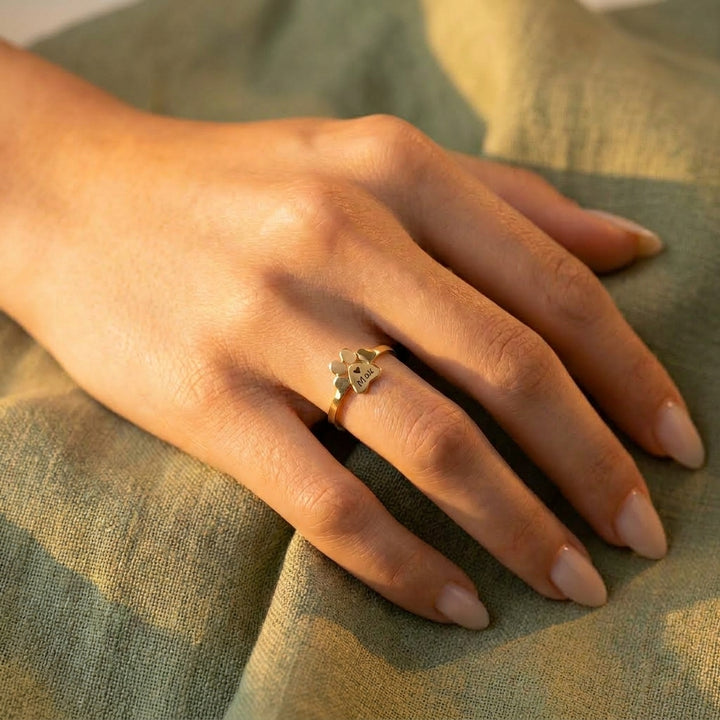 Kişiye Özel Pati Yüzük LuvianaJewelry