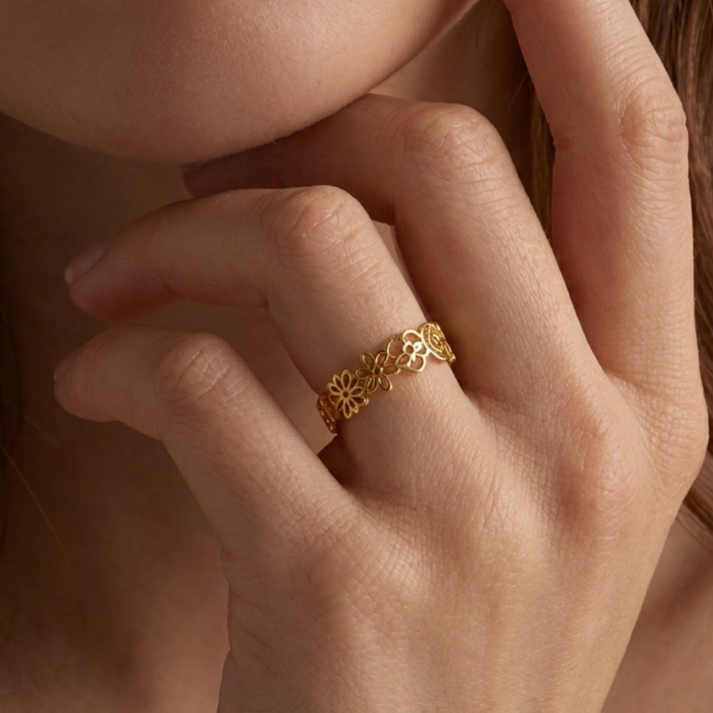 Kişiye Özel Doğum Çiçeği Yüzük LuvianaJewelry