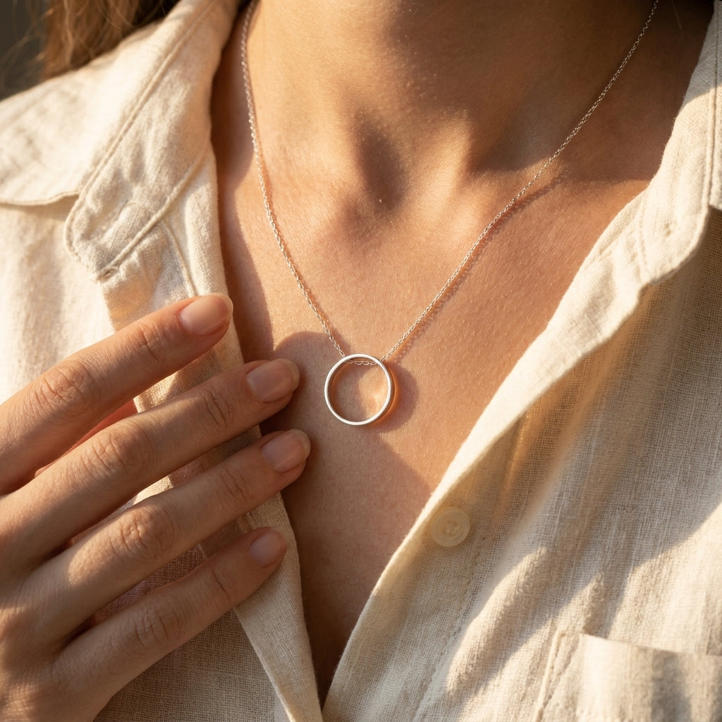Kişiye Özel İsimli Yüzük Kolye LuvianaJewelry