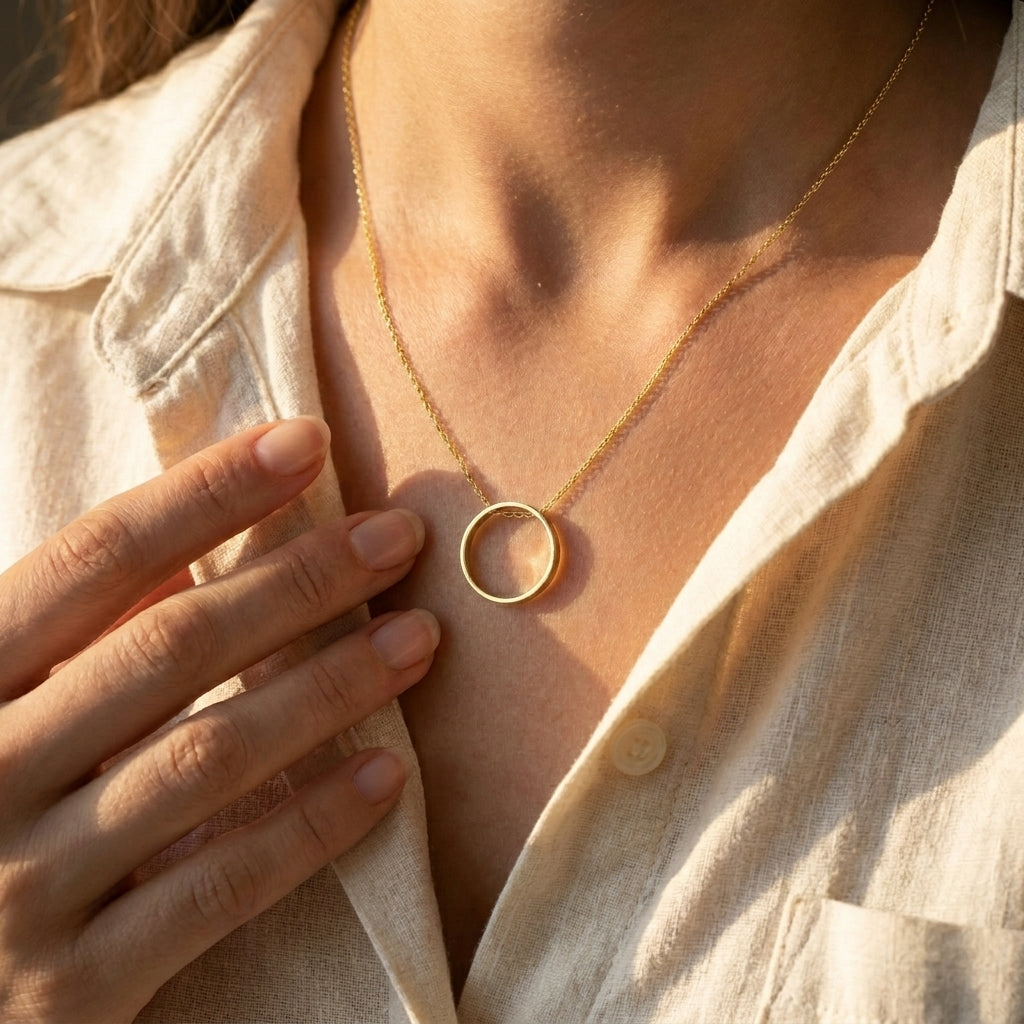 Kişiye Özel İsimli Yüzük Kolye LuvianaJewelry