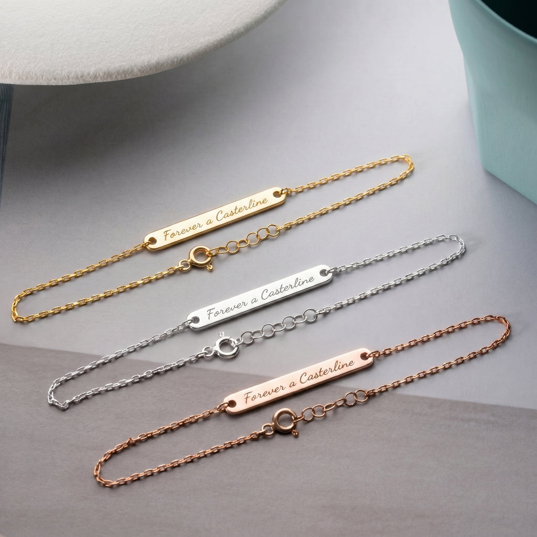 Kişiselleştirilebilir İsim Yazılı 925 Ayar Gümüş Plaka Bileklik LuvianaJewelry