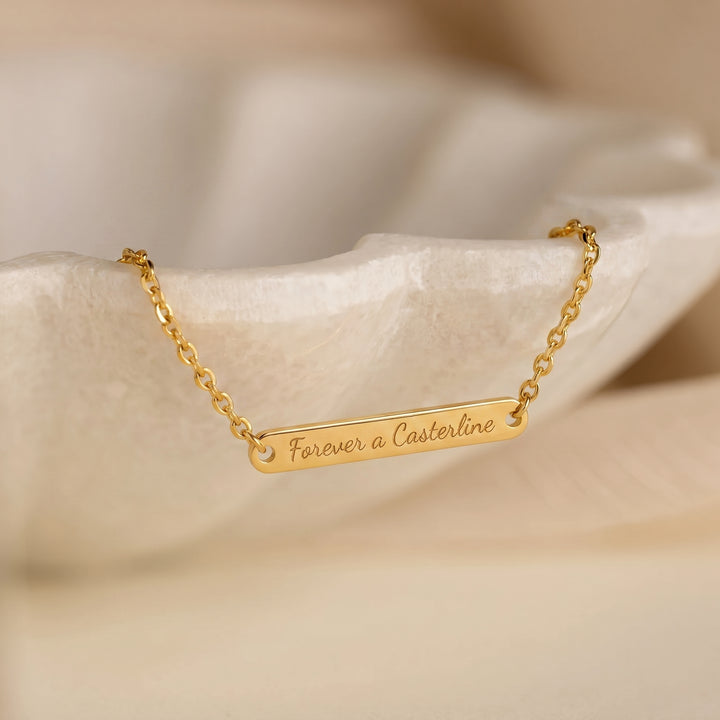 Kişiselleştirilebilir İsim Yazılı 925 Ayar Gümüş Plaka Bileklik LuvianaJewelry