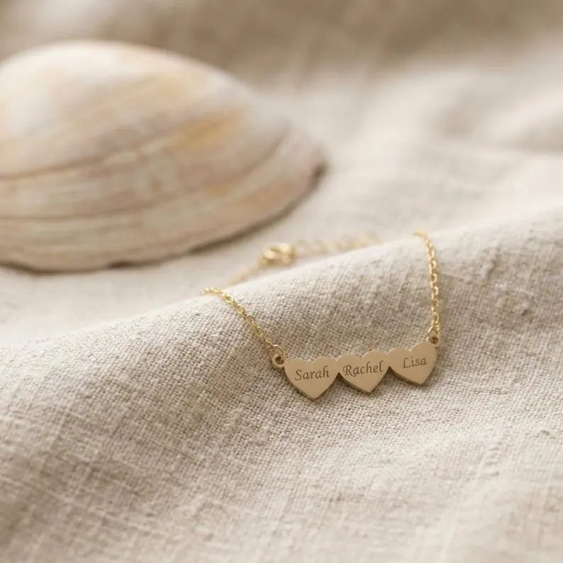 Kişiye Özel İsim Yazılı Mini Kalp Kolye | 925 Ayar Gümüş LuvianaJewelry