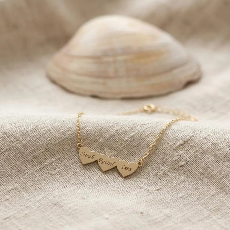 Kişiye Özel İsim Yazılı Mini Kalp Kolye | 925 Ayar Gümüş LuvianaJewelry