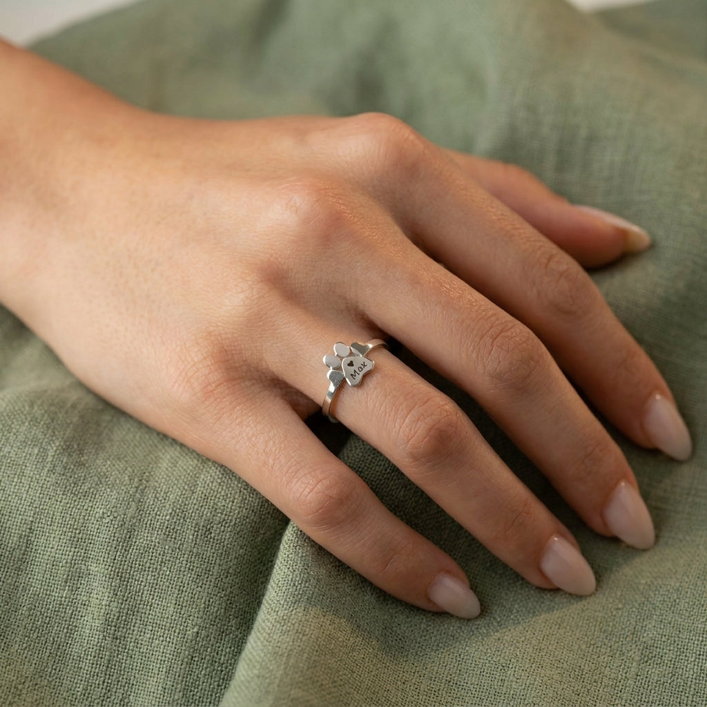 Kişiye Özel Pati Yüzük LuvianaJewelry