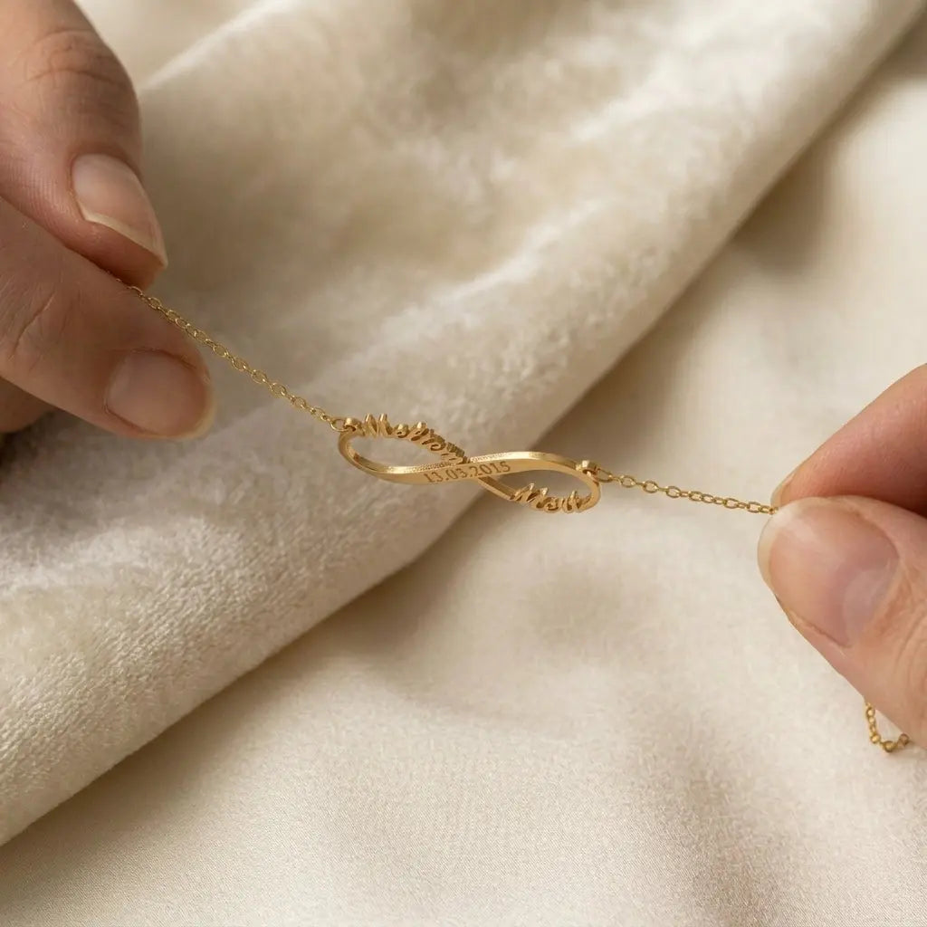 İsimli Sonsuzluk Kolye LuvianaJewelry