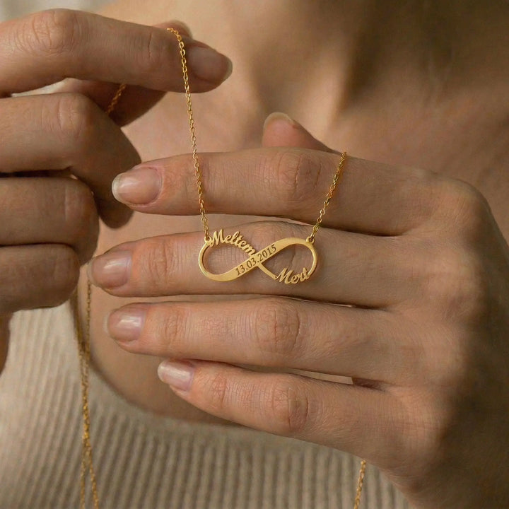 İsimli Sonsuzluk Kolye LuvianaJewelry