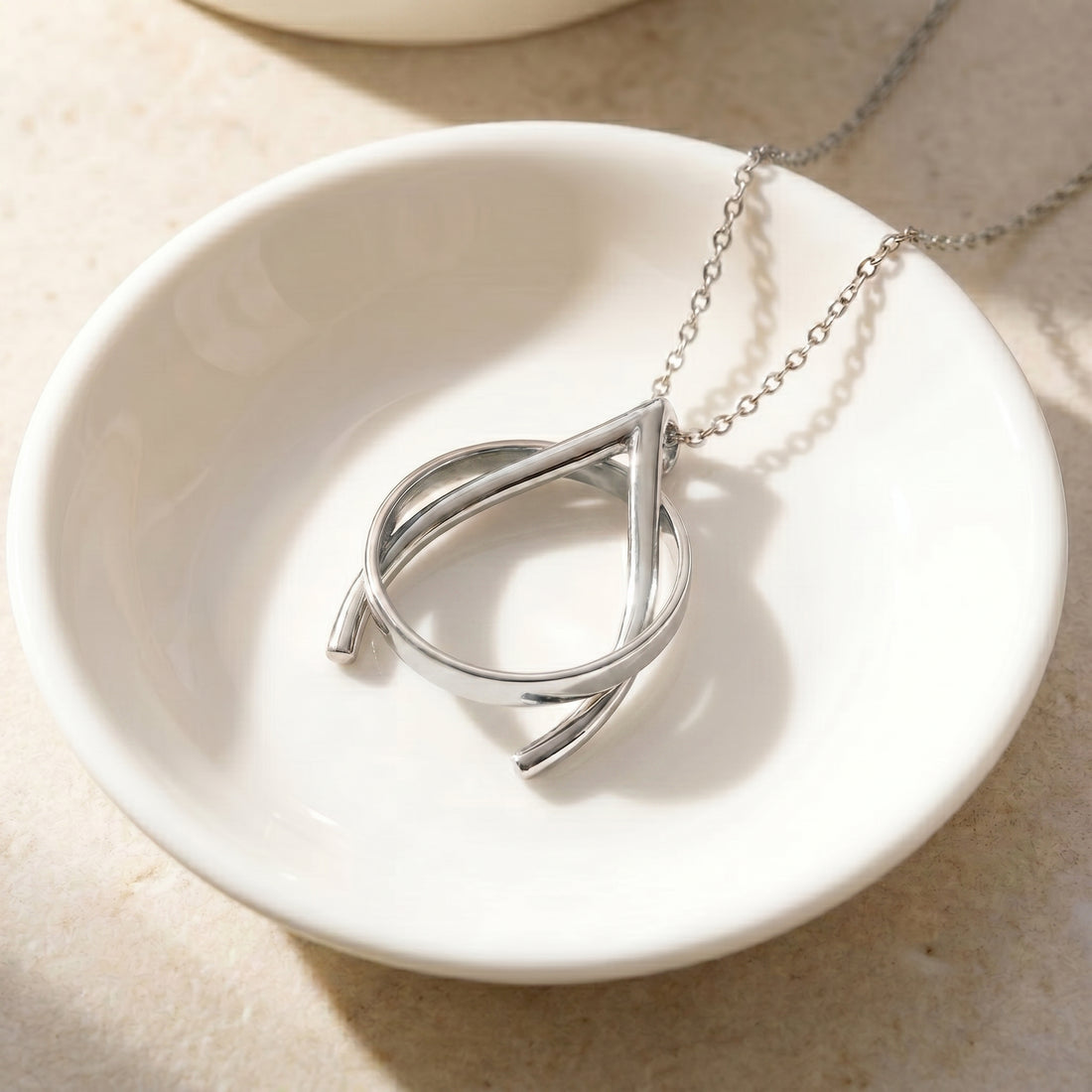 Yüzük Tutucu Kolye - 925 Ayar Gümüş LuvianaJewelry