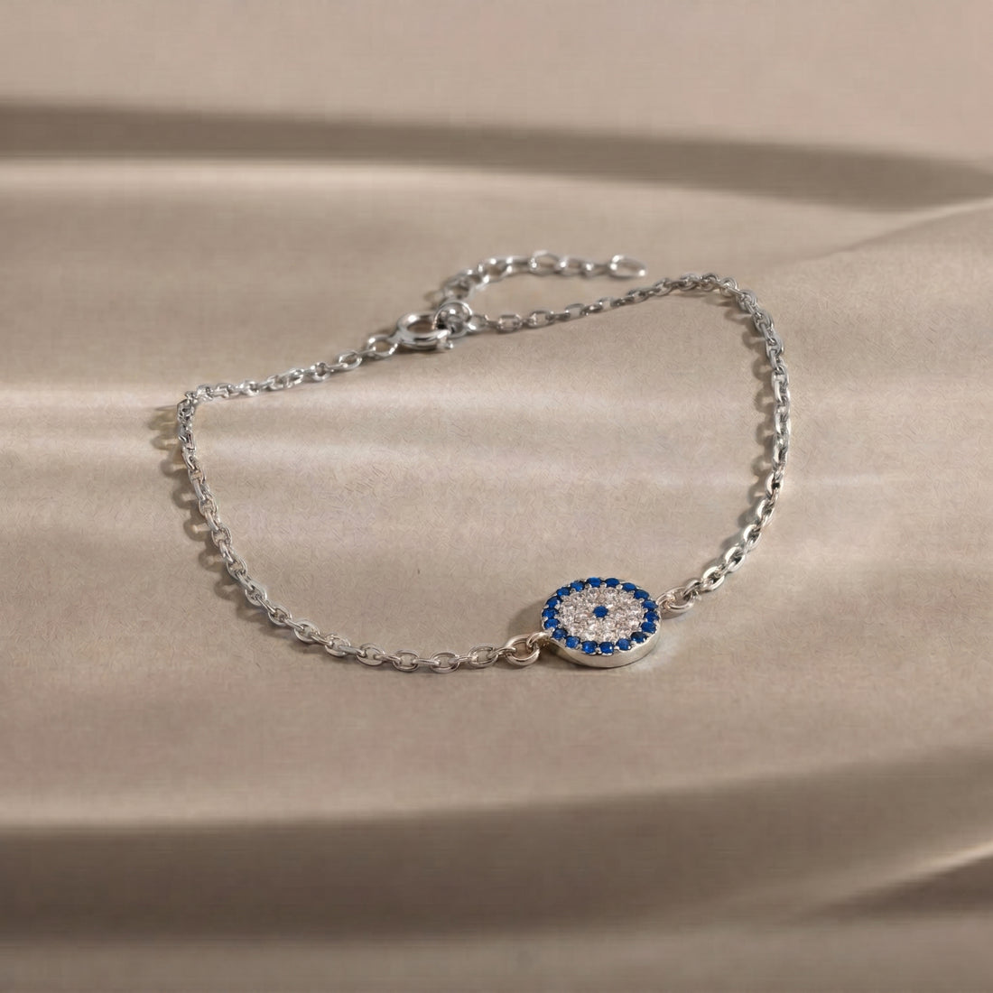 Nazar Boncuklu Zincir Bileklik | 14 Ayar Altın Kaplama LuvianaJewelry