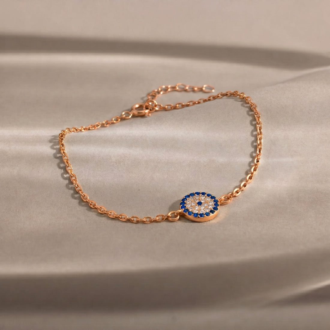 Nazar Boncuklu Zincir Bileklik | 14 Ayar Altın Kaplama LuvianaJewelry
