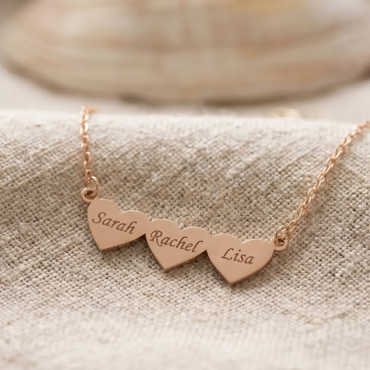 Kişiye Özel İsim Yazılı Mini Kalp Kolye | 925 Ayar Gümüş LuvianaJewelry